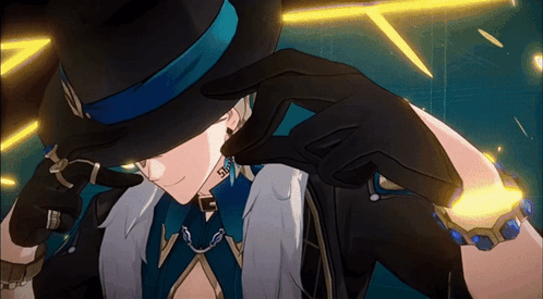 Animated gif of Aventurine snapping his fingers